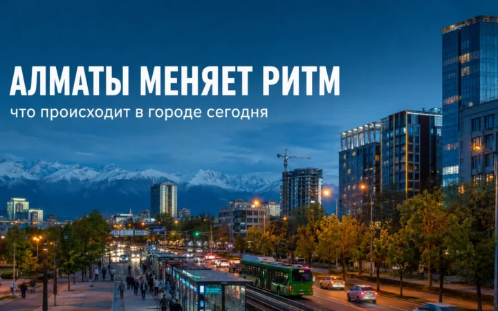 Алматы меняет ритм: что происходит в городе сегодня