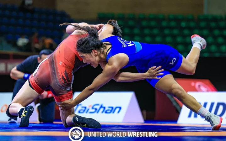Алтын Шагаева вышла в четвертьфинал чемпионата мира по борьбе