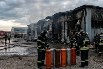 В Алматинской области загорелся склад