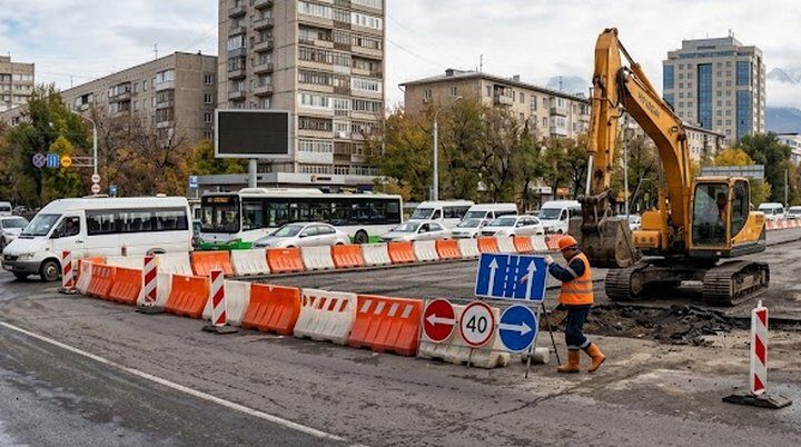 В Алматы водителей предупредили о перекрытии улицы Толе би