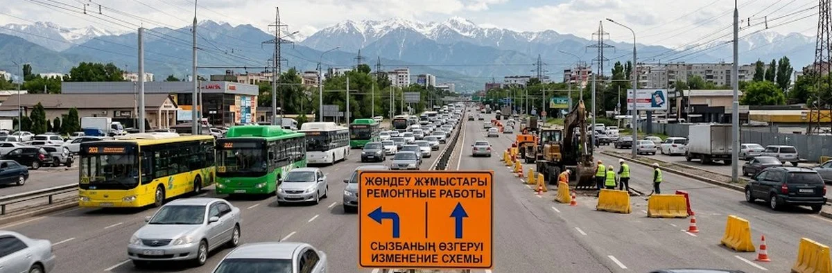В Алматы временно изменят схемы движения семи автобусных маршрутов